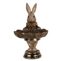 Clayre & Eef Decorative Bowl Rabbit 11x9x15 cm Brown Plastic Oval