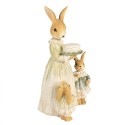 Clayre & Eef Figur Kaninchen 21 cm Braun Grün Polyresin