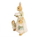 Clayre & Eef Figurine Rabbit 21 cm Brown Green Polyresin