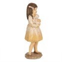 Clayre & Eef Figurine Fille 15 cm Beige Polyrésine