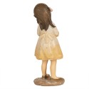 Clayre & Eef Figurine Fille 15 cm Beige Polyrésine