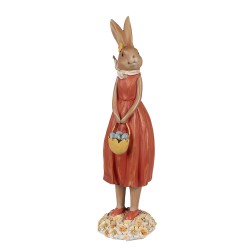 Clayre & Eef Figur Kaninchen 33 cm Braun Polyresin