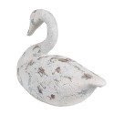 Clayre & Eef Decorative Figurine Swan 32x14x22 cm White Brown Polyresin