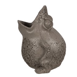 Clayre & Eef Planter Frog 19x18x23 cm Grey Polyresin