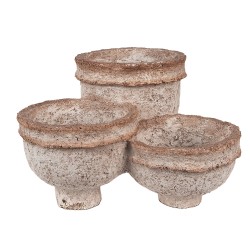 Clayre & Eef Planter 27x29x17 cm Beige Polyresin