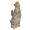 Clayre & Eef Figurine décorative Grenouille 27x17x37 cm Marron Polyrésine