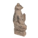 Clayre & Eef Figurine décorative Grenouille 27x17x37 cm Marron Polyrésine