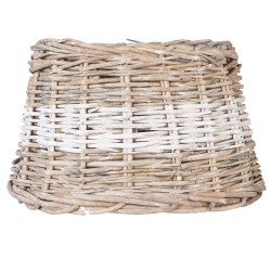 Clayre & Eef Lampenkap  25x18x16 cm Bruin Rotan Rond