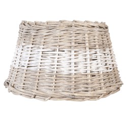 Clayre & Eef Abat-jour Ø 38x22 cm Beige Rotin Rond