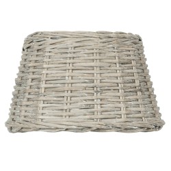 Clayre & Eef Lampenschirm Hängelampe Ø 36x22 cm  Beige Rattan Rund