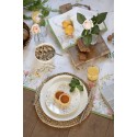 Clayre & Eef Placemat  Ø 35x1 cm Bruin Geel Zeegras Rond