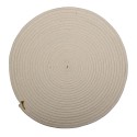 Clayre & Eef Tovaglietta di vimini Ø 51x1 cm Bianco Giallo  Iuta Rotondo Cerchio