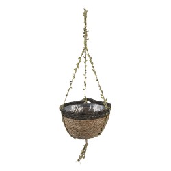 Clayre & Eef Plant Hanger  Ø 24x18 Brown Seagrass Round