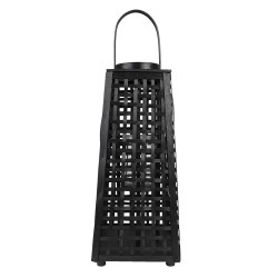 Clayre & Eef Wind Light 23x23x55 cm Black Bamboo