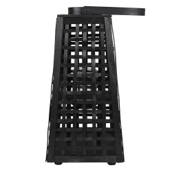 Clayre & Eef Wind Light 21x21x45 cm Black Bamboo