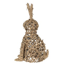 Clayre & Eef Statuetta Coniglio 25x42 cm Marrone Zostera