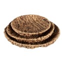 Clayre & Eef Opbergmand Set van 3  Ø 40 cm Bruin Rotan Rond