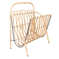 Clayre & Eef Portariviste 37x23x41 cm Marrone Rattan Ferro Rettangolo