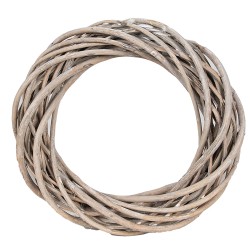 Clayre & Eef Corona Ø 20 cm Marrone Rattan