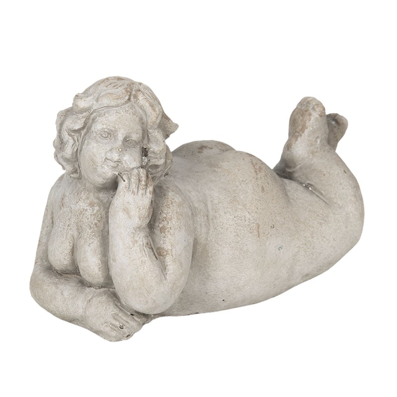 Clayre & Eef Decoratie Vrouw 17x9x12 cm Grijs Steen