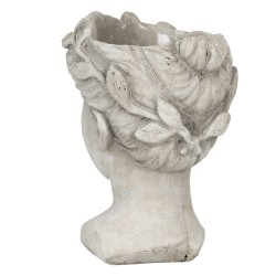 Clayre & Eef Bloempot  16x15x21 cm Grijs Steen