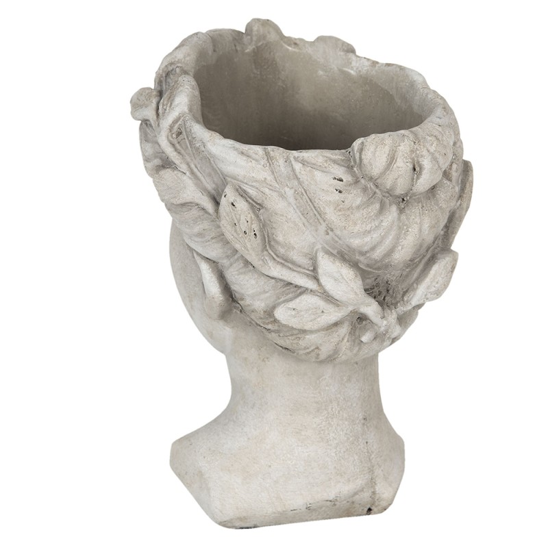 Clayre & Eef Planter 16x15x21 cm Grey Stone