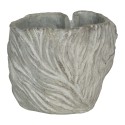 Clayre & Eef Blumentopf 16x14x13 cm Grau Stein