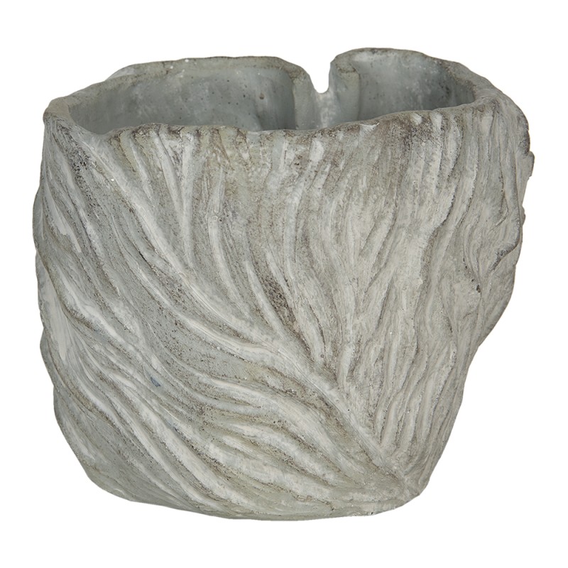 Clayre & Eef Pot de fleurs 16x14x13 cm Gris Pierre