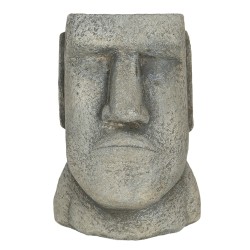 Clayre & Eef Bloempot  11x10x16 cm Grijs Steen