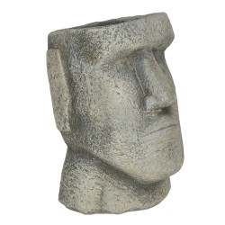 Clayre & Eef Bloempot  11x10x16 cm Grijs Steen