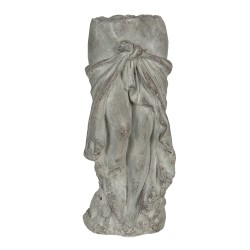 Clayre & Eef Pot de fleurs 16x15x38 cm Gris Pierre