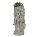 Clayre & Eef Bloempot  16x15x38 cm Grijs Steen