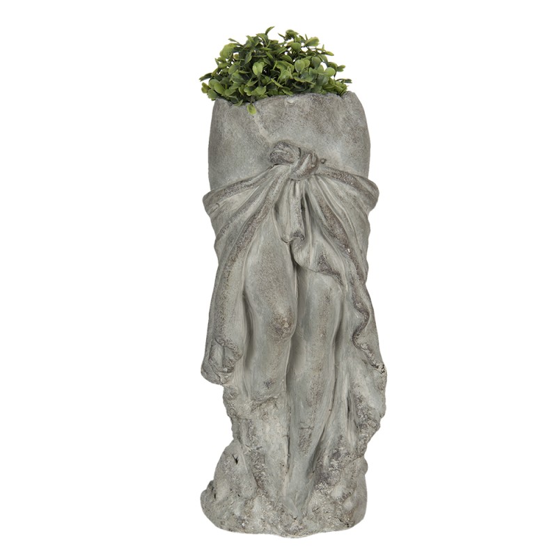 Clayre & Eef Planter 16x15x38 cm Grey Stone