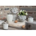 Clayre & Eef Planter 17x17x25 cm Grey Stone