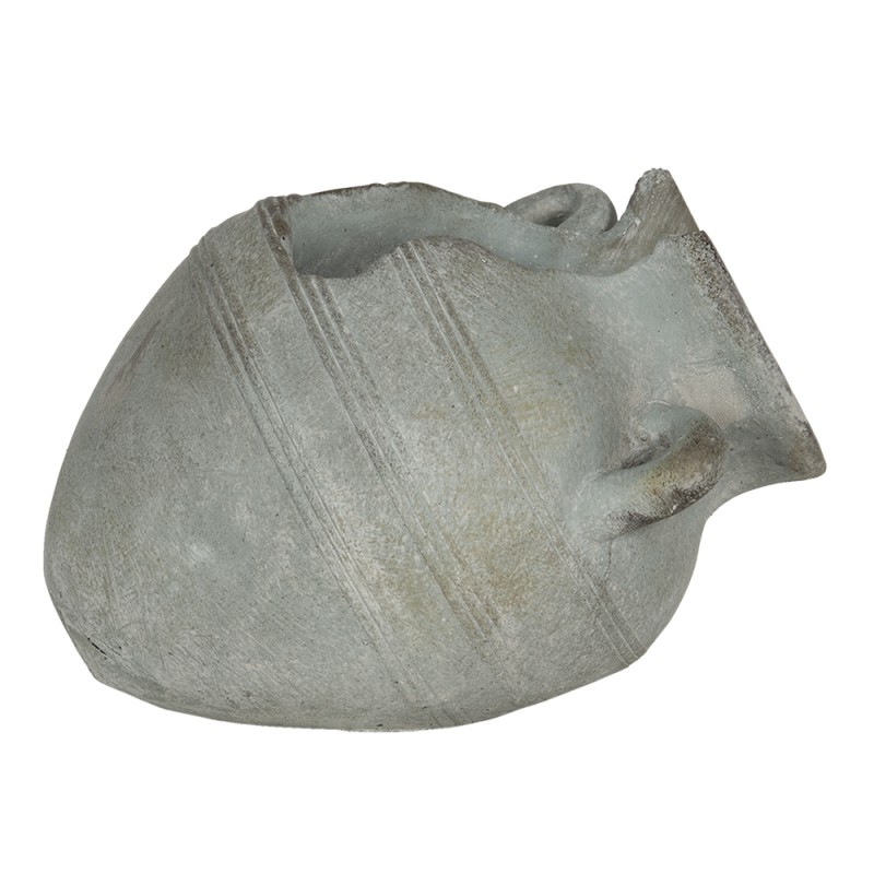 Clayre & Eef Blumentopf 23x18x16 cm Grau Stein