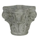 Clayre & Eef Planter 17x17x16 cm Grey Green Stone Square