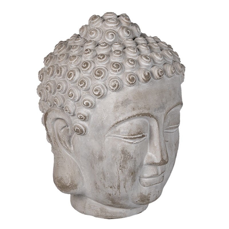 Clayre & Eef Statuetta Buddha 17x17x24 cm Grigio Pietra