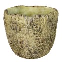 Clayre & Eef Bloempot  Ø 20x18 cm Groen Steen Rond