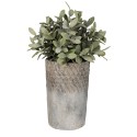 Clayre & Eef Pot de fleurs Ø 12x19 cm Gris Pierre Rond