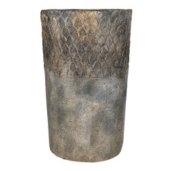 Clayre & Eef Planter Ø 24x39 cm Grey Stone Round