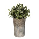 Clayre & Eef Bloempot  Ø 24x39 cm Grijs Steen Rond