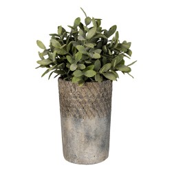 Clayre & Eef Planter Ø 24x39 cm Grey Stone Round