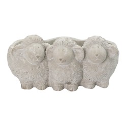 Clayre & Eef Planter Sheep 26x20x12 cm Grey Stone