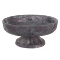 Clayre & Eef Bol de décoration Ø 31x14 cm Violet Gris Béton Rond