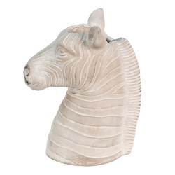 Clayre & Eef Bloempot Zebra 21x13x26 cm Grijs Steen