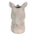 Clayre & Eef Planter Zebra 16x10x15 cm Grey Stone