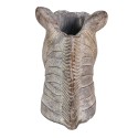 Clayre & Eef Planter Zebra 16x10x15 cm Grey Stone