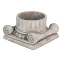 Clayre & Eef Bloempot  24x23x14 cm Grijs Steen Rechthoek