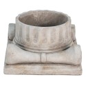 Clayre & Eef Bloempot  24x23x14 cm Grijs Steen Rechthoek