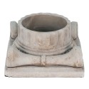 Clayre & Eef Bloempot  21x21x11 cm Grijs Steen Rechthoek